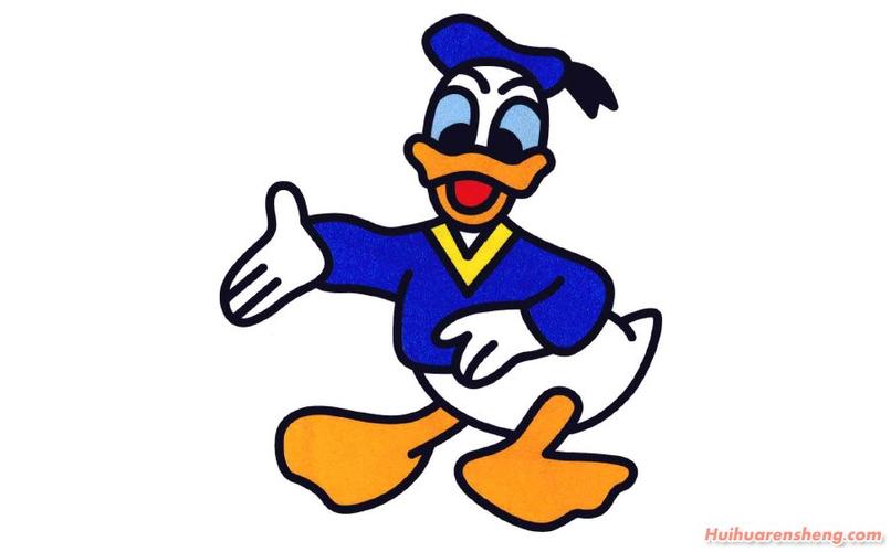 唐老鸭简笔画画法 唐老鸭简笔画分步骤详解卡通动漫