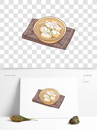 手绘早餐 i>馄 /i> i>饨 /i>小吃