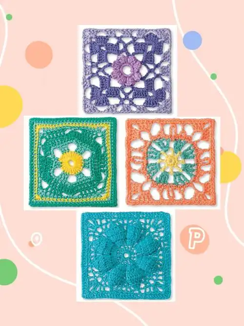 好看的钩针方格图案8