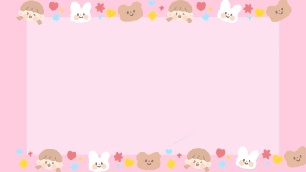 粉色可爱混搭ppt背景图