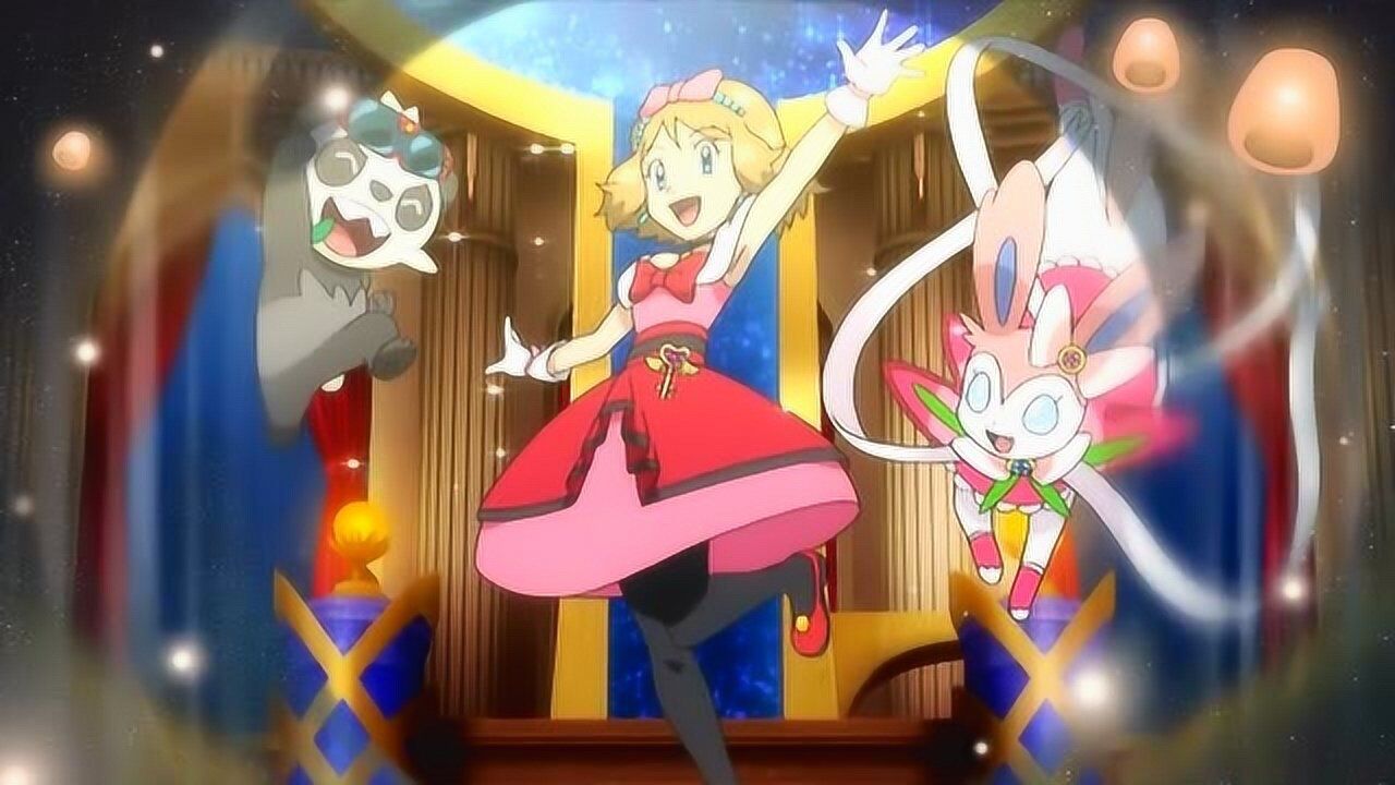 精灵宝可梦:莎莉娜神奇宝贝表演秀混剪,太燃了