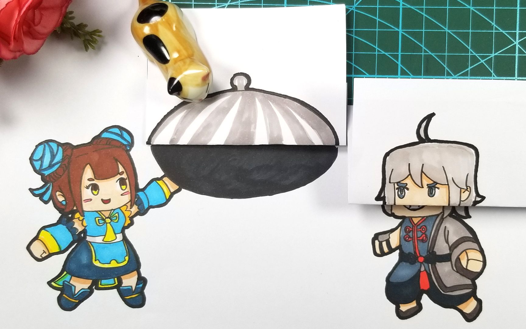 迷你世界的月无双给叶小龙做的什么饭教你做出这个趣味折纸漫画