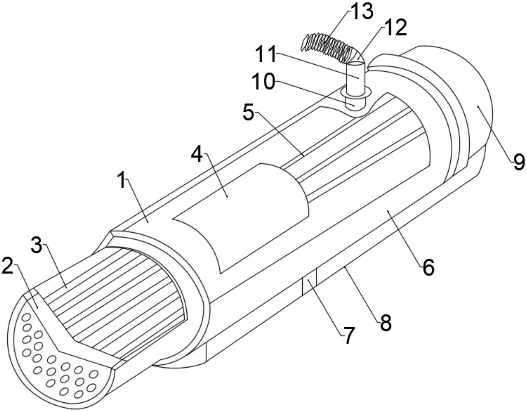 包括净水器体和滤芯结构,所述净水器体的内部固定安装有滤芯结构,所述