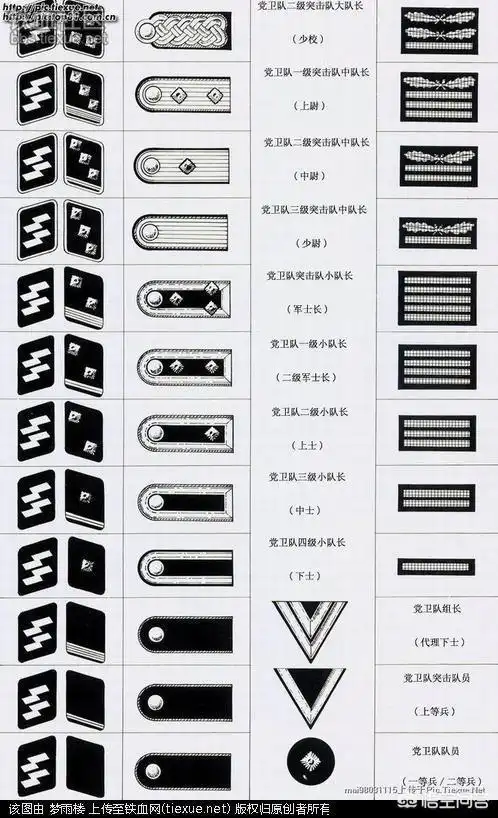 看完这几张图片你就能完全辨别德国国防军与党卫军的军衔了