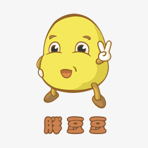 卡通大豆胖豆豆