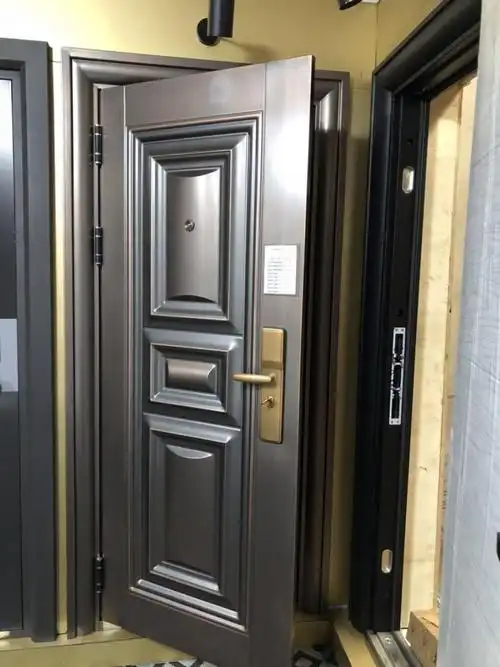 防盗门安全门带气窗钢质门进户通风窗仿铜防晒漆室外庭院车库大门沾运