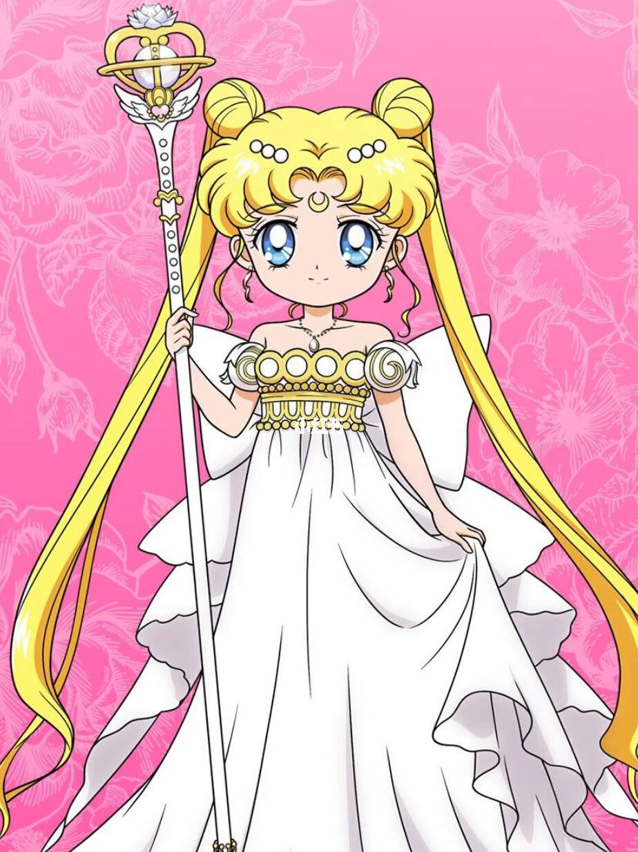 美少女战士q版同人手机壁纸很可爱有没有