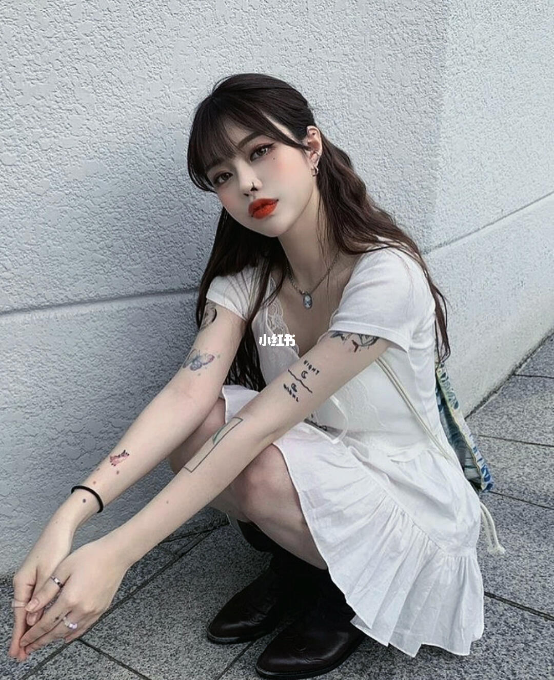 小清新女生纹身