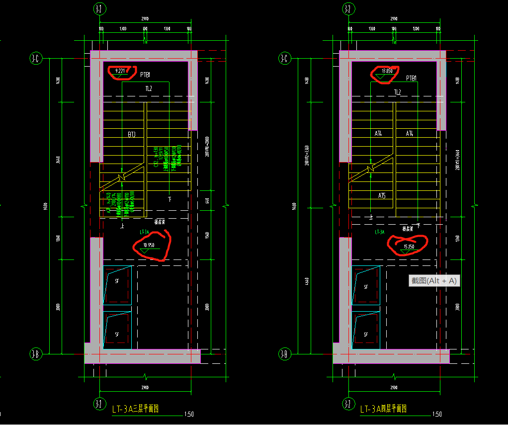 楼梯平面图怎么区分是那一层的