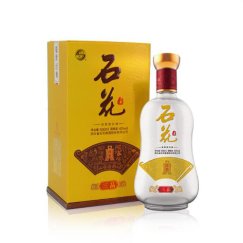 石花三品42度浓香型白酒礼盒装湖北白酒500ml