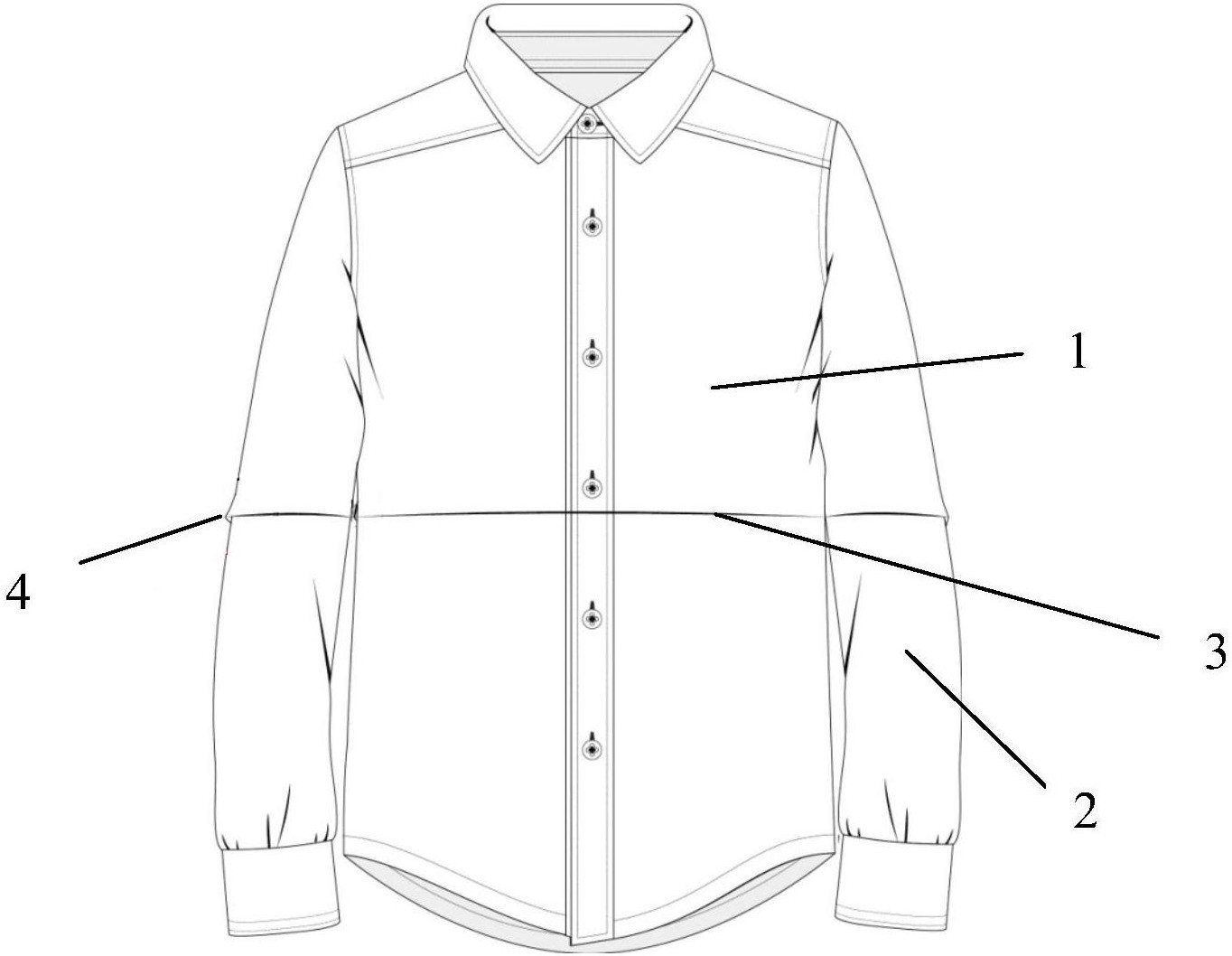 cn108542011a_一领多号型衬衫在审