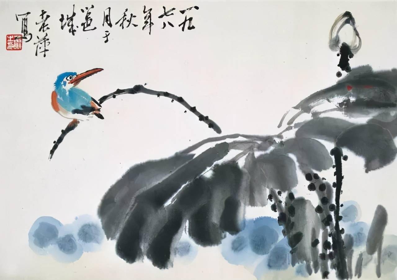 萧朗画荷50幅,美极了_荷花