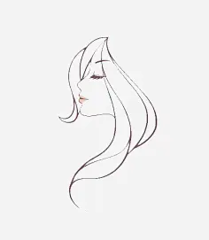 侧脸-花瓣网|陪你做生活的设计师 | 时尚手绘人物侧脸