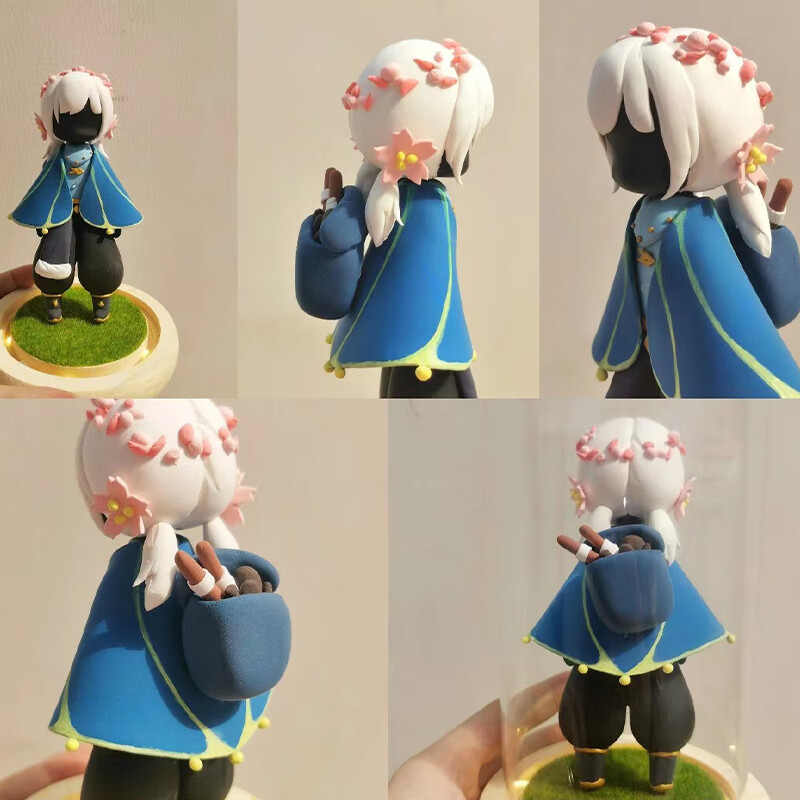 光遇小狐狸包包 光遇公仔玩偶定制白鸟树脂摆件平菇巫师人偶模型手游