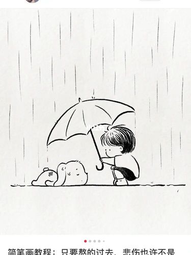 伤心的简笔画怎么画伤感女孩背影简笔画人物简笔画简笔画大全