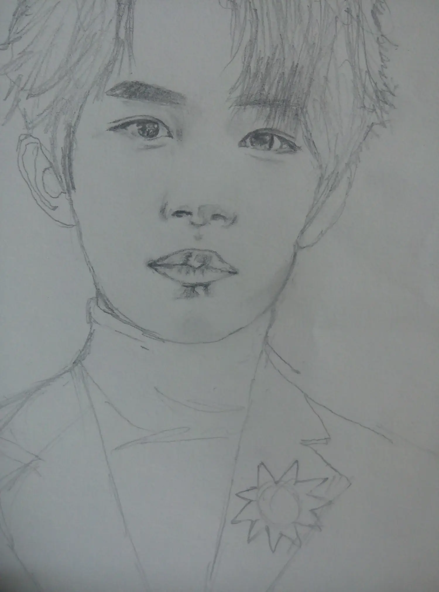 铅笔画易烊千玺