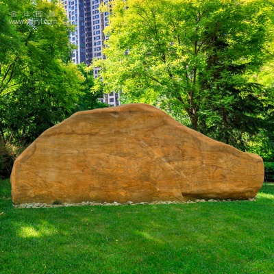 大型黄蜡石,刻字招牌石,园林景观石头,校训石,s-29