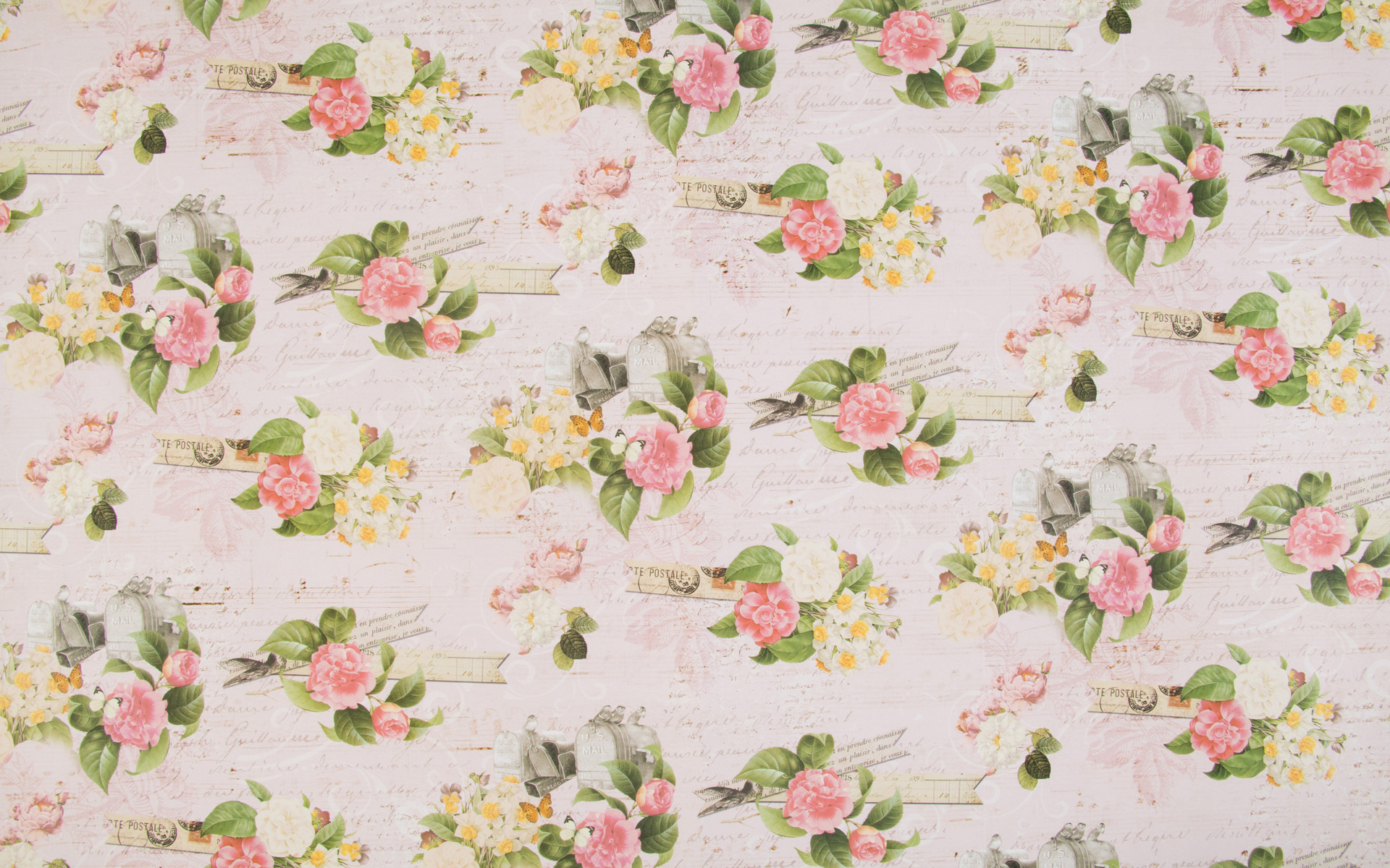 小清新碎花背景图片桌面壁纸