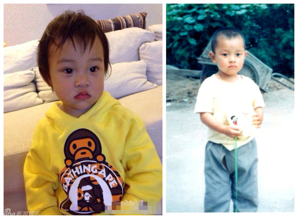 组图:贾乃亮童年萌照曝光 与甜馨搞怪大pk_高清图集_新浪网