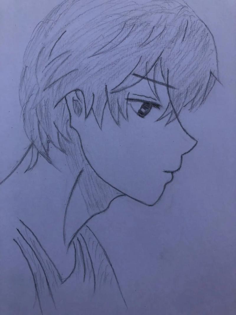 人像素描画 - 小雨点儿 - 抖音