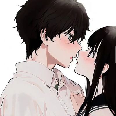 情侣头像真人一人一半动漫可爱