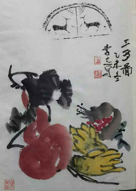 一花一世界草木皆关情画家李志作品赏析