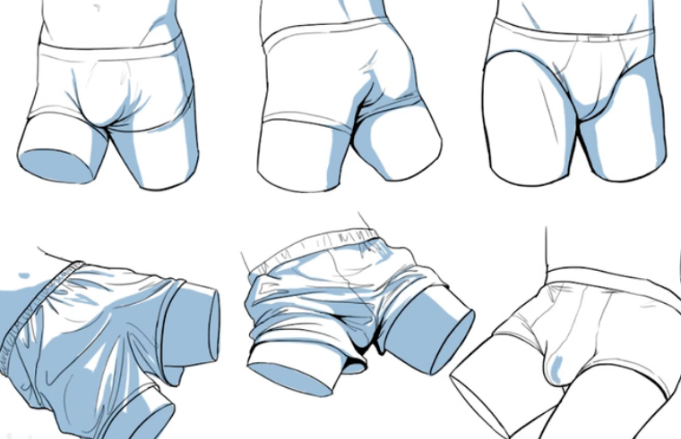 漫画学习教程如何画好动漫男生的衣服短裤