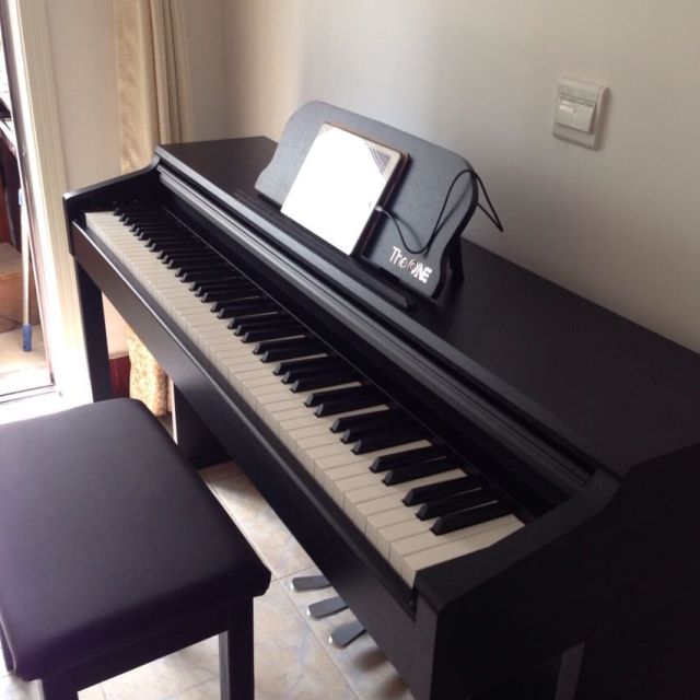 壹枱theone智能钢琴88键重锤高度120初学者电钢琴立式专业成人电子