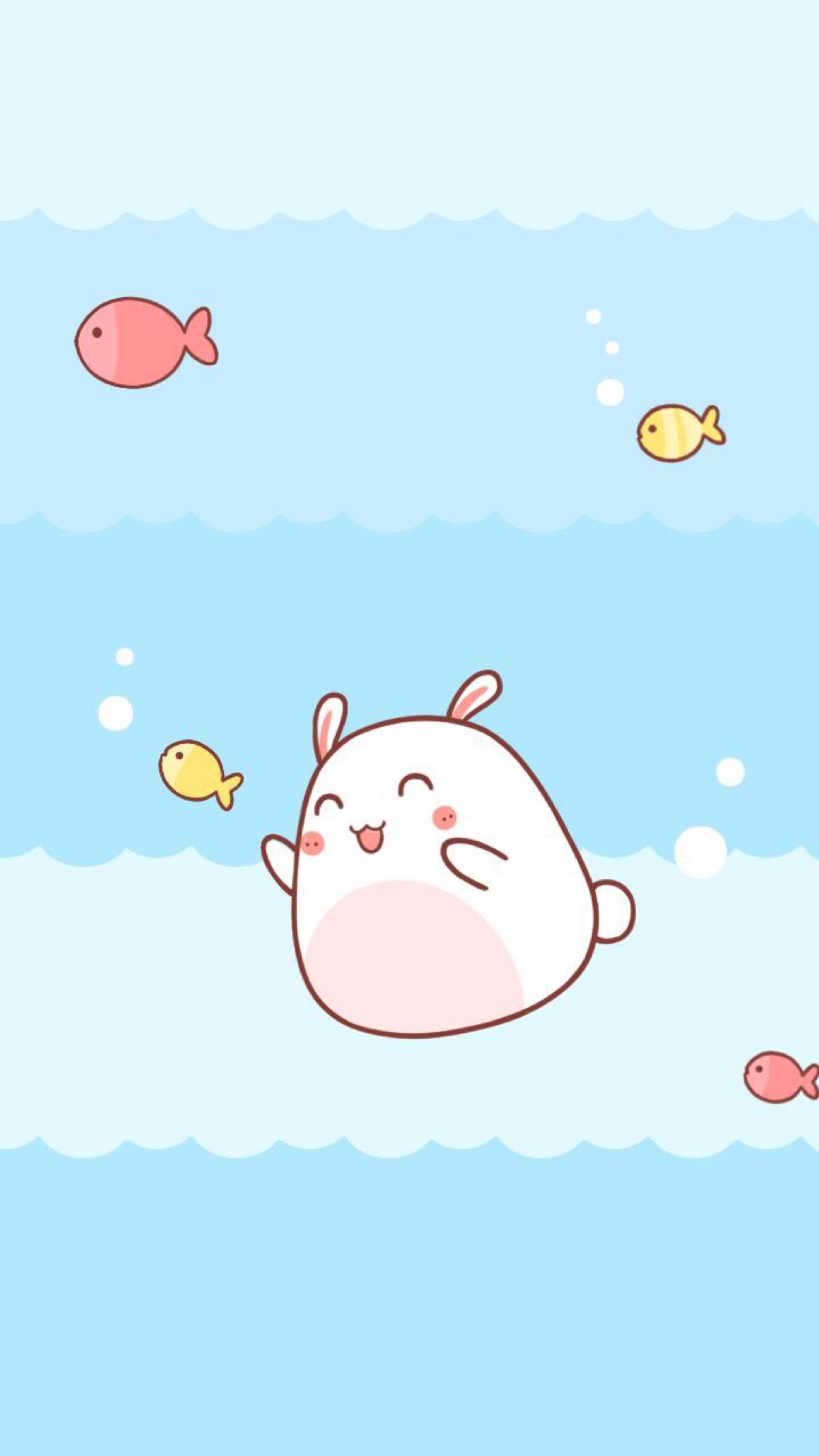 可爱 简单 插画 萌系 小清新 薄荷绿 蓝色 绿色 平铺