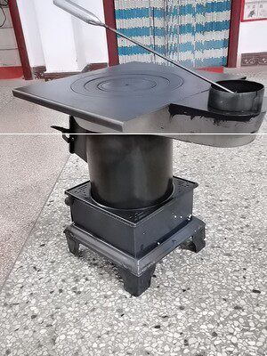 大号煤炭燃煤炉火炉子取暖炉室内铁炉子焊接烧柴烧水家庭两用烤炉