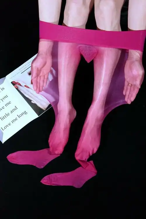 极光女丝滑油亮1性感珠光连裤袜 可入体闪光360无缝透明 咖啡 极光