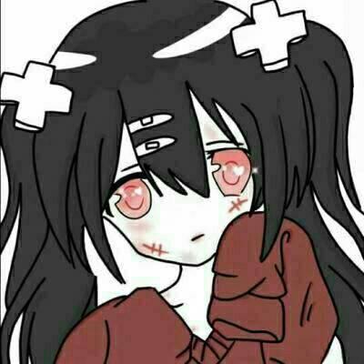 黑暗丧风格女头像动漫恐怖少女