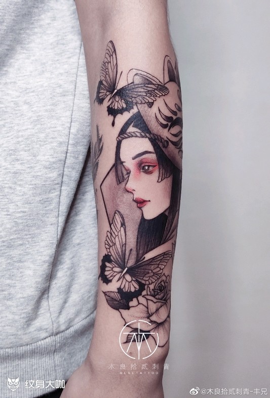 艺妓_手臂手部纹身图案大全 - 纹身大咖
