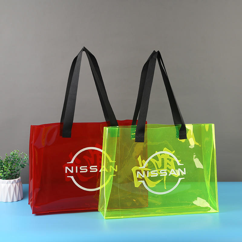 大容量时尚果冻包可透明防水手提袋沙滩包塑料pvc手提袋可印logo