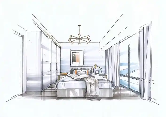 [billd扯]两张室内手绘,一张餐厅,一张卧室,也是我个人比较喜欢的现代