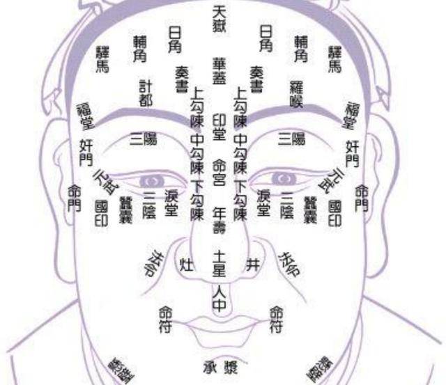 面相十三部位口诀,一眼看富贵,两眼定终生
