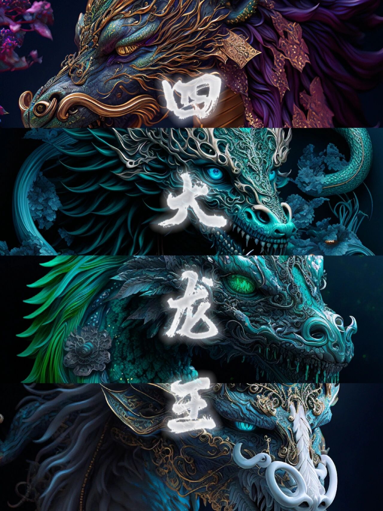 四海皆神明之四海龙王 四海龙王是中国民间所敬之神.