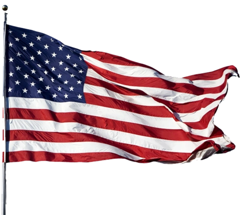 飘扬的美国国旗