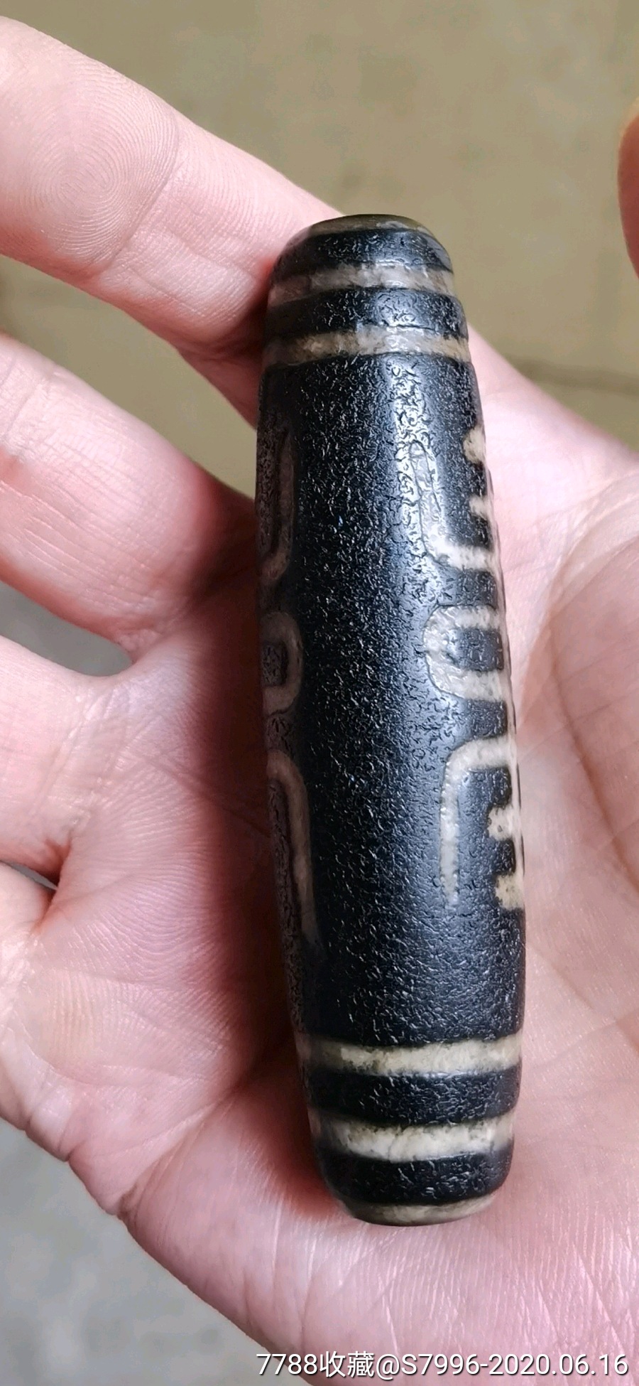 正宗藏传寿字老天珠(少见)