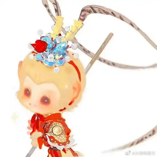 手绘q版可爱孙悟空卡通头像图片