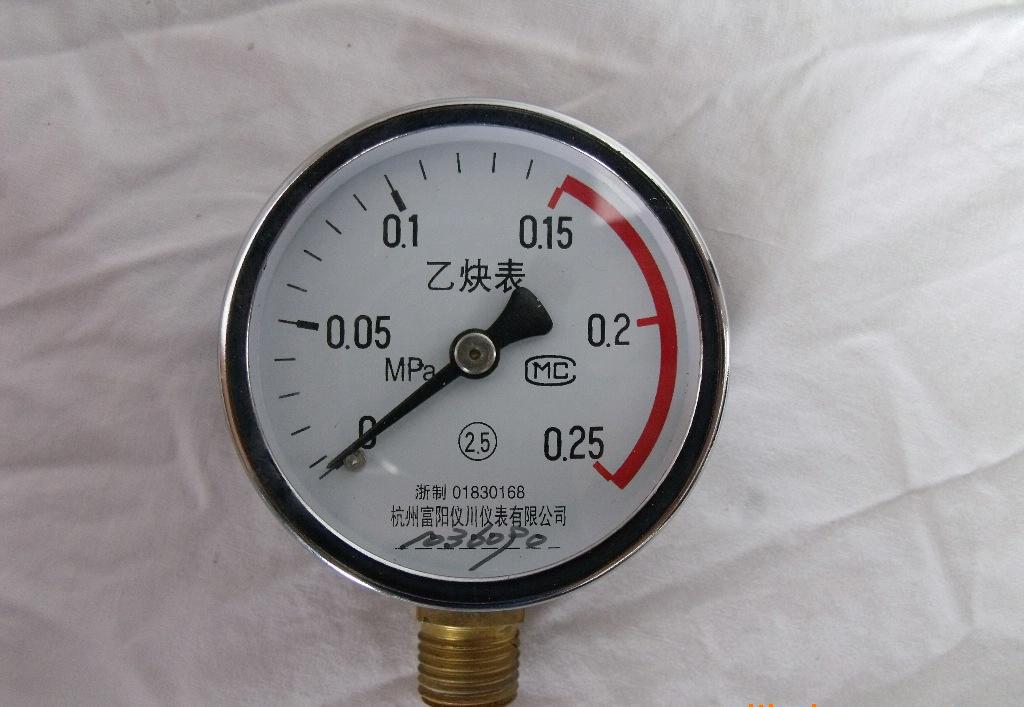 yy100乙炔压力表