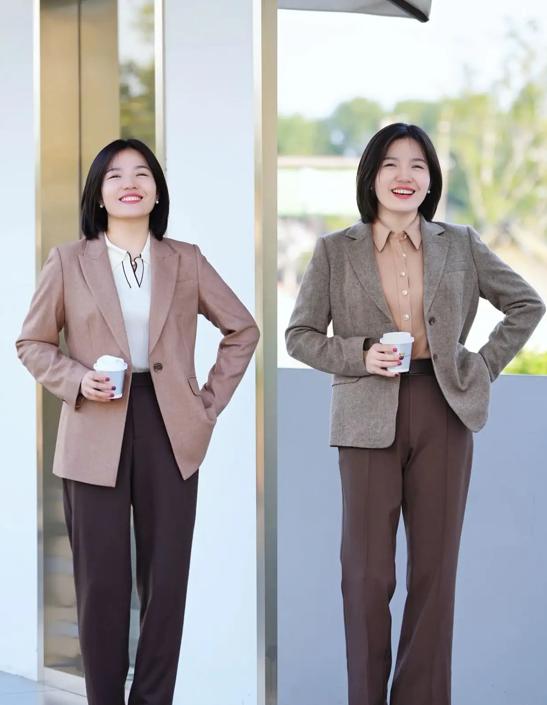 微胖女人也能穿得时髦高级!衣服宽松不臃肿,配色极简不繁复