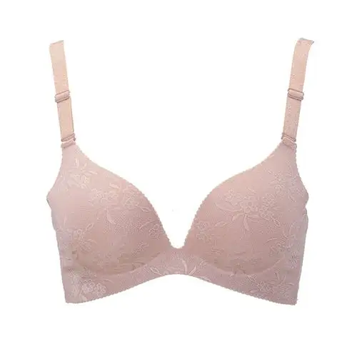 na 诗莲娜 一片式半罩杯渐厚杯型内置柔珠按摩丰胸女式文胸女士内衣