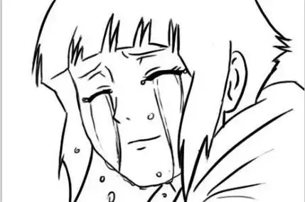 流泪简笔画 眼睛流泪简笔画