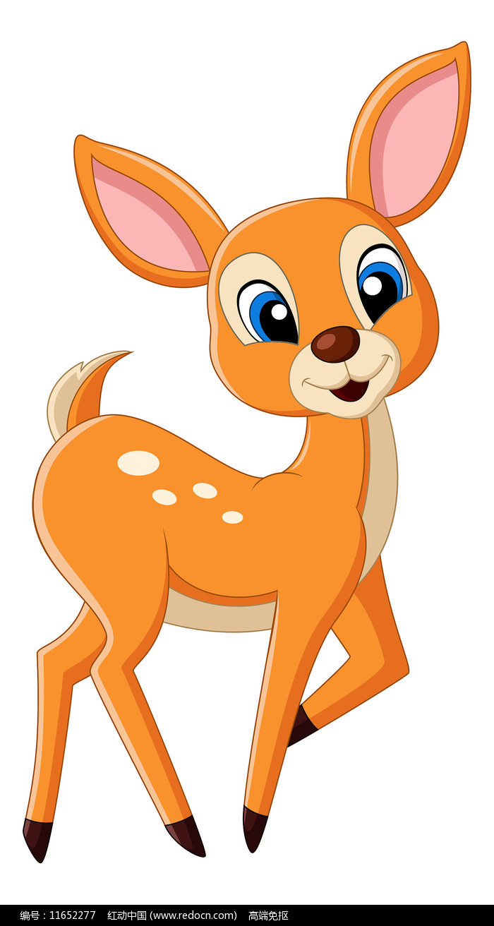 卡通手绘精品原创素材下载,您当前访问作品主题是手绘卡通动物小鹿