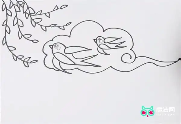 儿童画春天教程