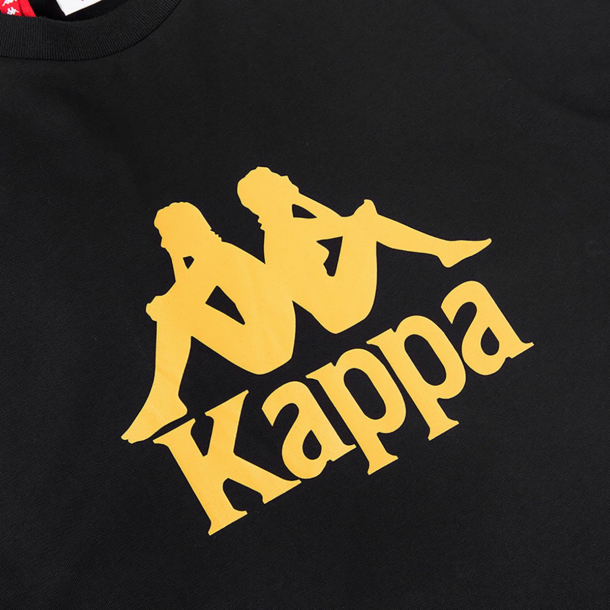 卡帕kappa 潮流串标 大logo中性款运动休闲短袖圆领t恤 紫色 s