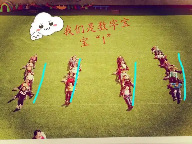 蓓蕾班 有趣的人体数字拼摆