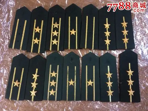 退役陆单个软硬礼服肩章