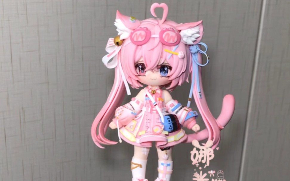 超轻粘土人物制作超可爱萌妹!